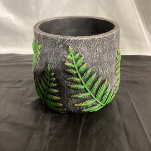 Cement Fern Design Planter