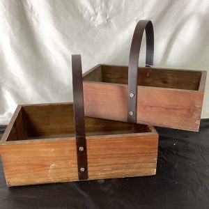 Set of 2 Wooden Planter