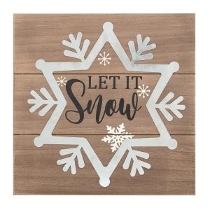 Let it Snow Plaque