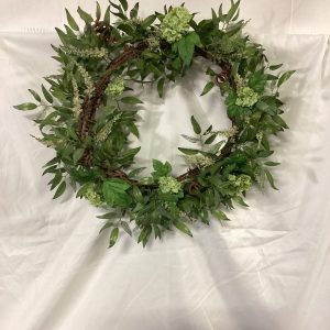 Bamboo Leaf Wreath 18”