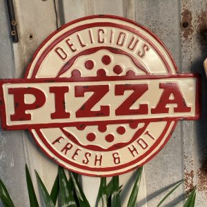 Pizza sign metal