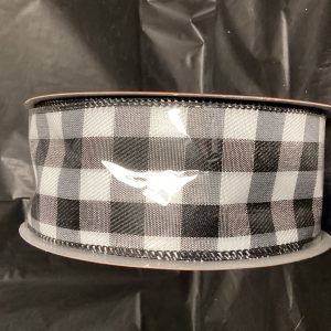 Buffalo Check Wired Edge Ribbon