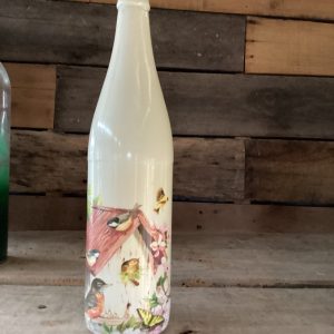 Bird Bottle painted