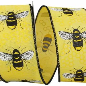 Honeybee Linen Wired Edge