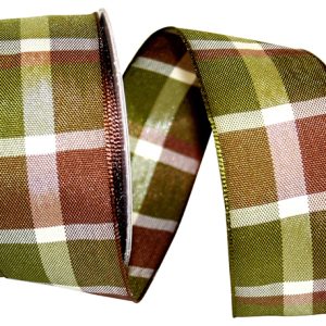 Woven Windy Plaid Ribbon Yard