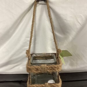 Glass Cube Hanging Lantern