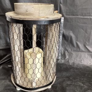 Chicken wire lantern