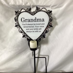 Solar Light Metal Memorial Stake