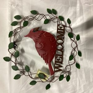 Cardinal Welcome Wreath
