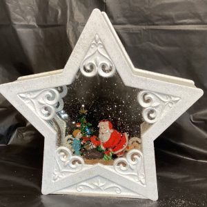 Star with Santa waterglobe