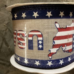 Map America USA Star Border Wired Edge