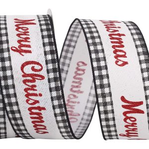 Variation #5089 of Merry Christmas Glitter Ribbon