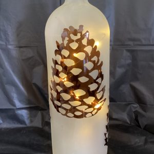 Frosted Pine Cone Jug