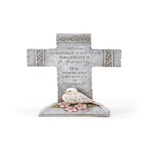 Sympathy cross with Dove