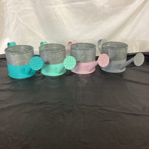 Assorted color watering can 4.5"