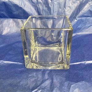 4"x4"x4" Clear Square Vase Crystal