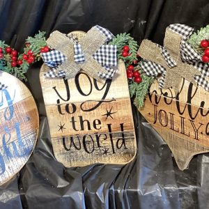 Holiday sign ornament