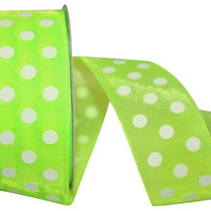Chiffon Aspirin Dot Citrus 1.5”