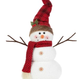 Snowman Holly with Red Hat