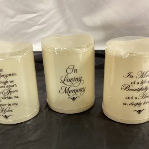 Large resin Remembrance Candle