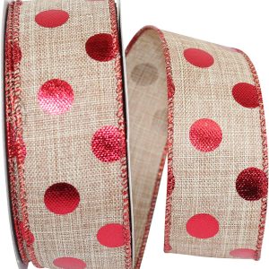 Jumbo Metallic Dots Ribbon Yard