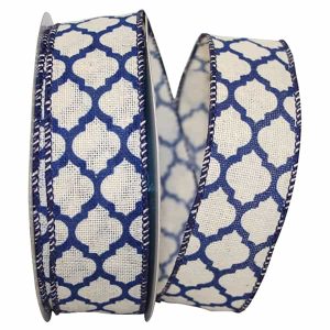 Trellis Hopsack Wired Edge